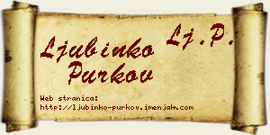 Ljubinko Purkov vizit kartica